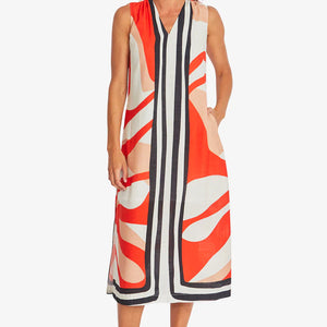 linear maxi dress (p595557)