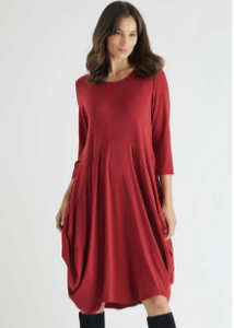 BAMBOO 3/4 SLV. DRESS (t2100