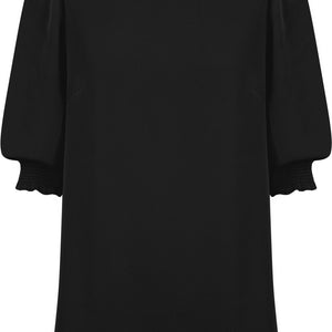 3/4slv.shirred cuff blouse (1796wl)