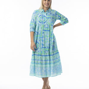 montevideo dress collar layers elbow slv.(10072)