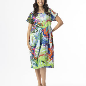 cotton bubble s/s dress (20151lb)