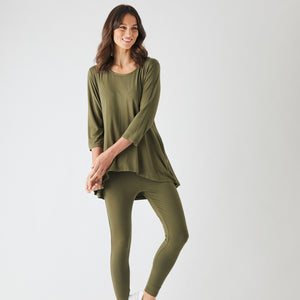 bamboo 3/4slv. top (t2170)