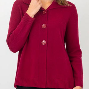 wool shawl collar cardigan (2236)