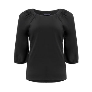marilyn 3/4 raglan slv. crepe top (2271)