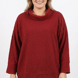 l/s cowl neck top (2335)
