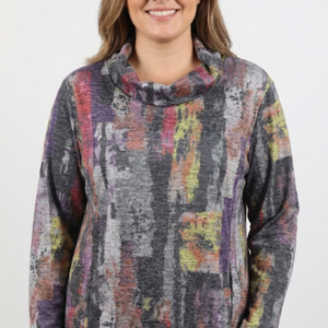 cowl neck top (2342)