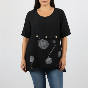 3/4tab slv. button tunic (2349)