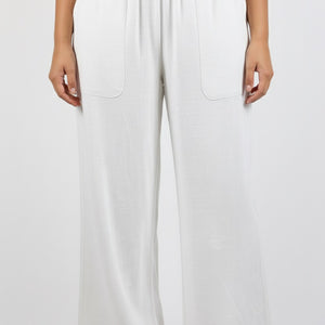 pant wide leg linen (23754A)