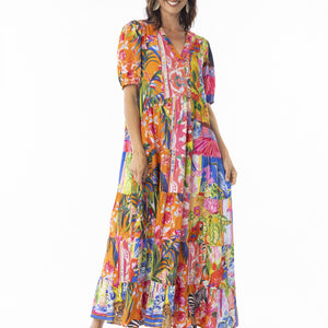 V maxi dress (30152)