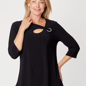 l/s chiffon ring top (vct31443)