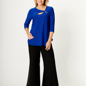 l/s chiffon ring top (vct31443)