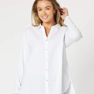 julia jersey slv. poplin shirt (44868)