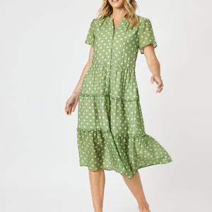 Basil spot dress (47697)