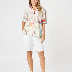 Capri print shirt (48020)