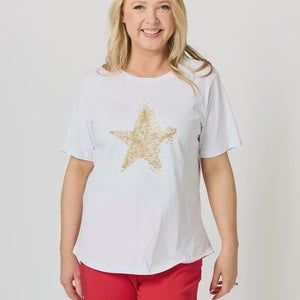 Shimmer star tee (50318)