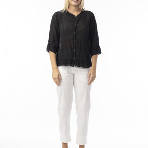 cotton buttonthrough top (52709)