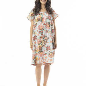 square neckline dress (61734)