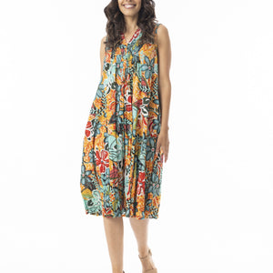 guaratiba dress v pleated s/less (61744)