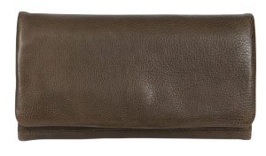 leather full flap wallet (6330)