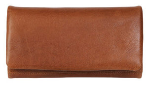 leather full flap wallet (6330)