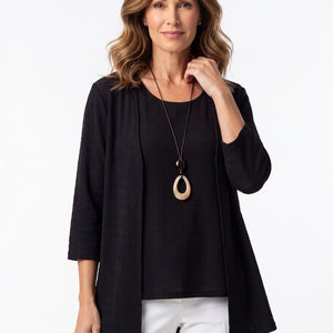 textured knit cardigan (6357)