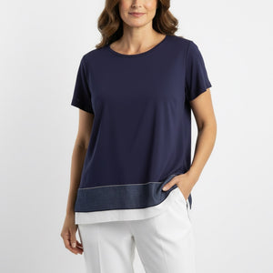 contrast hem tee (6362)