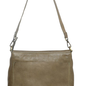 soft cow leather x body top zip(6819)