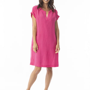 linen shift dress (71584hp)