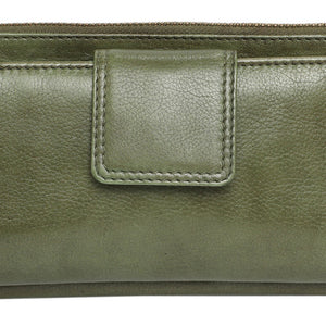 cow leather wristlet wallet (7655)