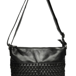 vintage leather xbody  (7932)