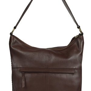 vintage leather bucket (7962)