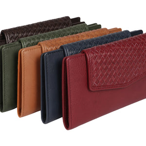 cow leather multi card wallet (8001)