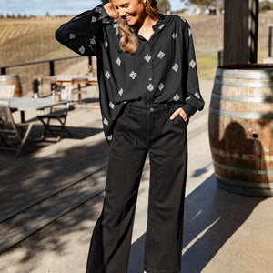 georgina print blouse (8158019)