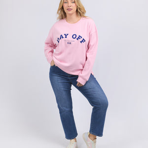 "Day Off "crew sweater (8158085)