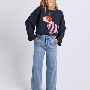 annie intarsia puppy pullover (8178033)