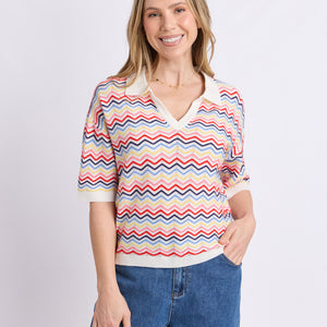 market morning knit polo (8188021)