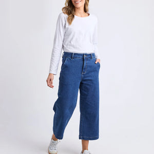 Sidney crop wide leg jean (81D1462)