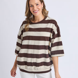 Mazie block stripe sweat (81X4398)