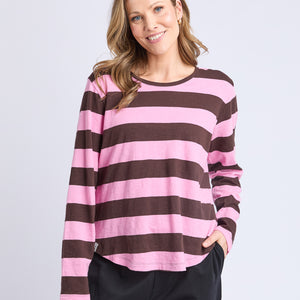 Spritz stripe l/s tee (8X4418)
