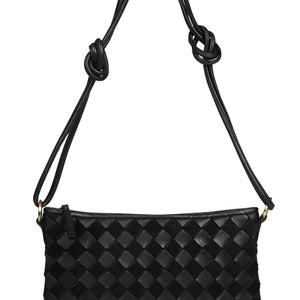 vintage leather suede comb (8213)