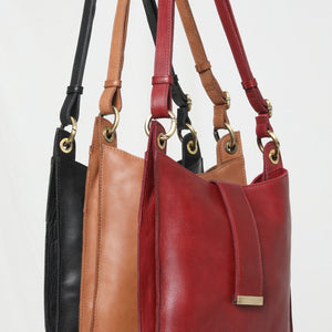 vintage leather double comp (8215)
