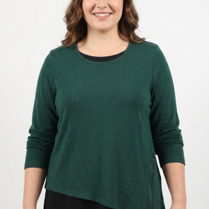 l/s  top mock tee (93291)