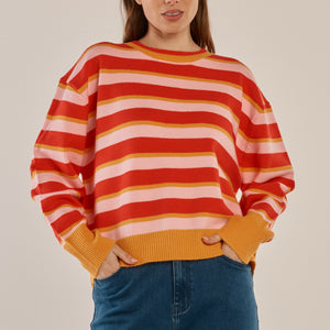 knit stripe jumper (bb4092)