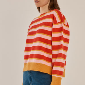 knit stripe jumper (bb4092)