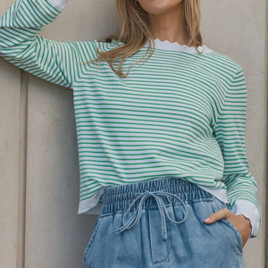 Scallop knit sweater (BB4131)