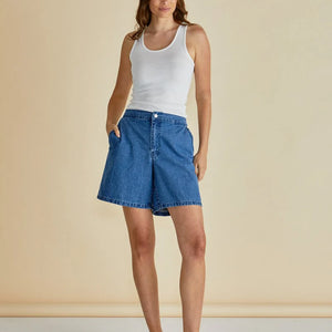 relaxed denim short (bb8498)