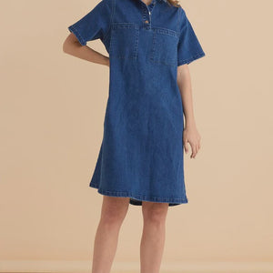 Shift denim shirt dress (bb8542)