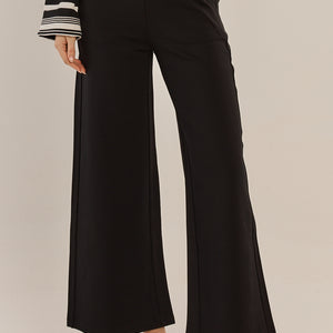wide leg ponte pant (bb8560)