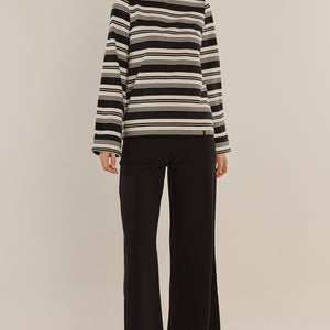 wide leg ponte pant (bb8560)