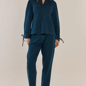 vintage denim blouse (bb8570)